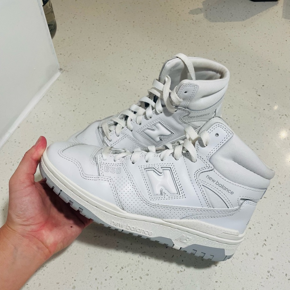 New Balance 650 White High Tops